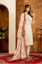 Straight Cut Off-White Salwar Kameez for Eid Party by Infinity Export