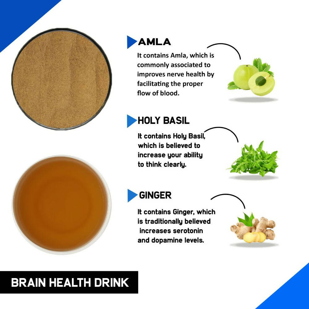 Just Vedic Brain Health Drink Mix - Distacart