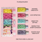 confect easter sprinkles edible edible sprinkles mix for baking cake decorative pack of 5 100gms