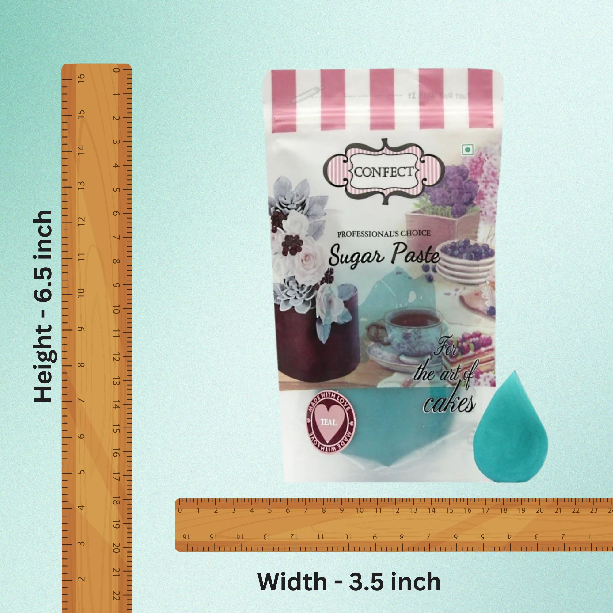 confect teal sugarpaste br b 1 kg b