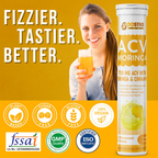BOOSTIQ ACV Moringa & Cinnamon Effervescent Tablets - Lemon Flavour