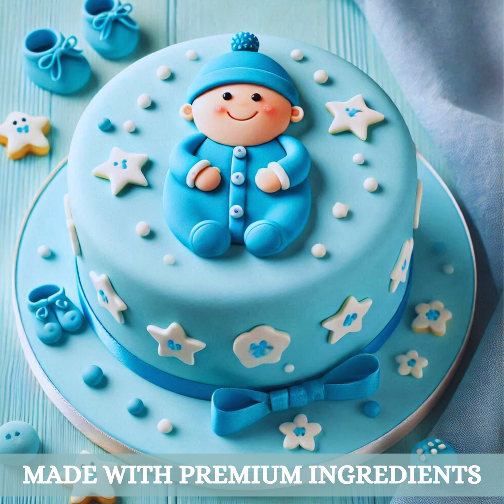 baby blue sugarpaste 250 gms