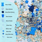 confect boys baby shower sprinkles baby blue sprinkles for cake cupcake decorating pack of 5 baby shower 27