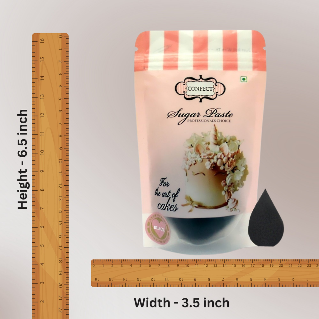 confect black sugarpaste br b 250 gms b