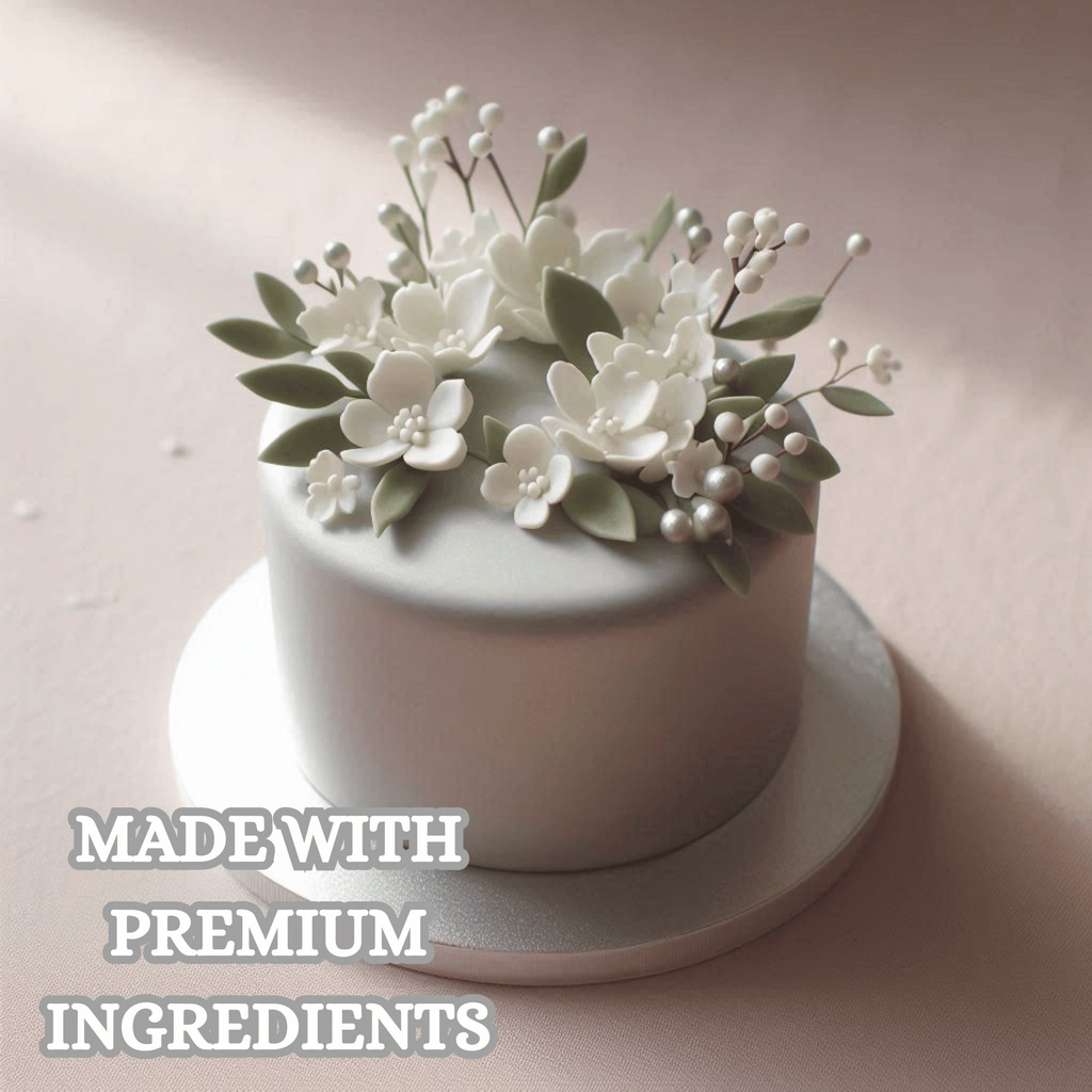 confect shimmering silver sugar paste br b 250 gms b