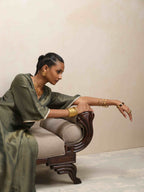 trueBrowns Green Tissue Kurta Set - Distacart