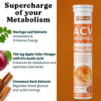 BOOSTIQ ACV Moringa & Cinnamon Effervescent Tablets - Orange Flavour