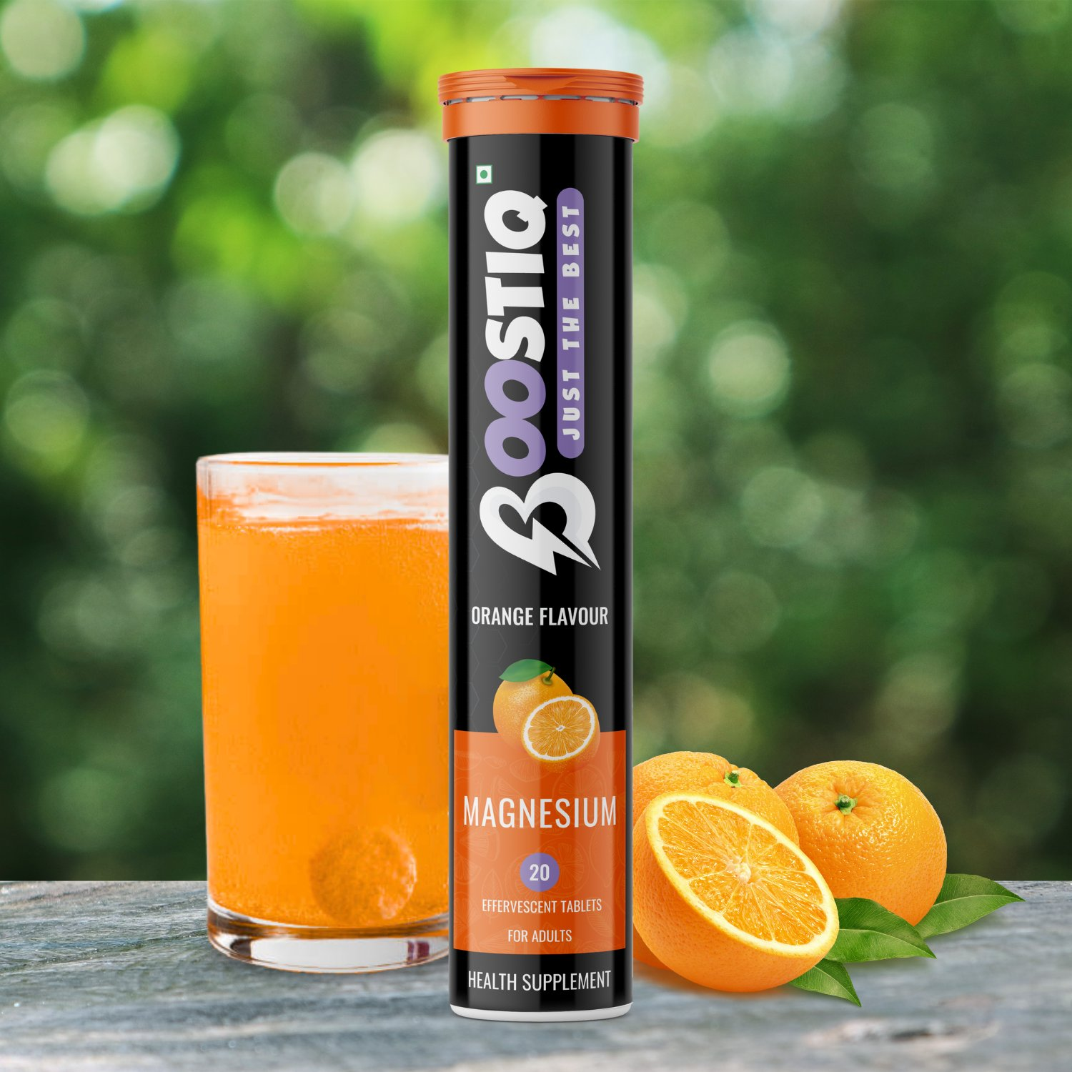 BOOSTIQ Magnesium Effervescent Tablets - Orange Flavour