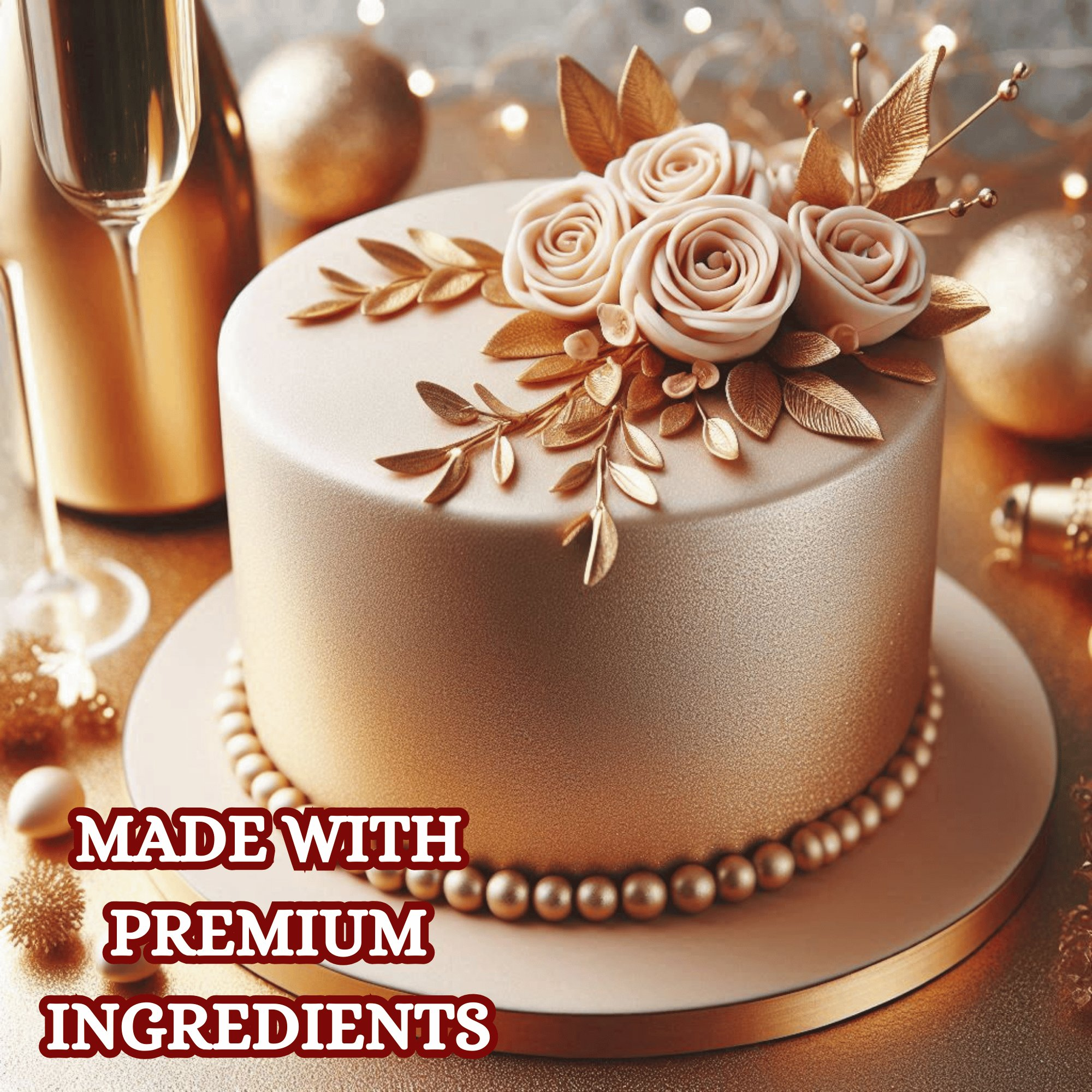 confect champagne gold sugar paste br b 250 gms b
