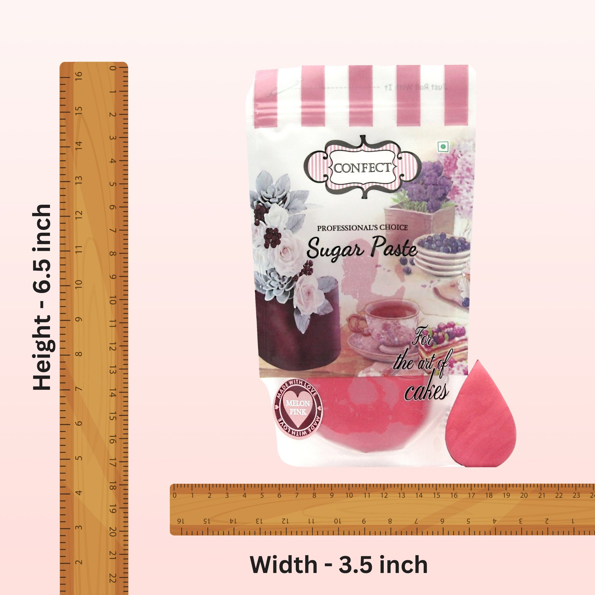 confect melon pink sugarpaste br b 1 kg b