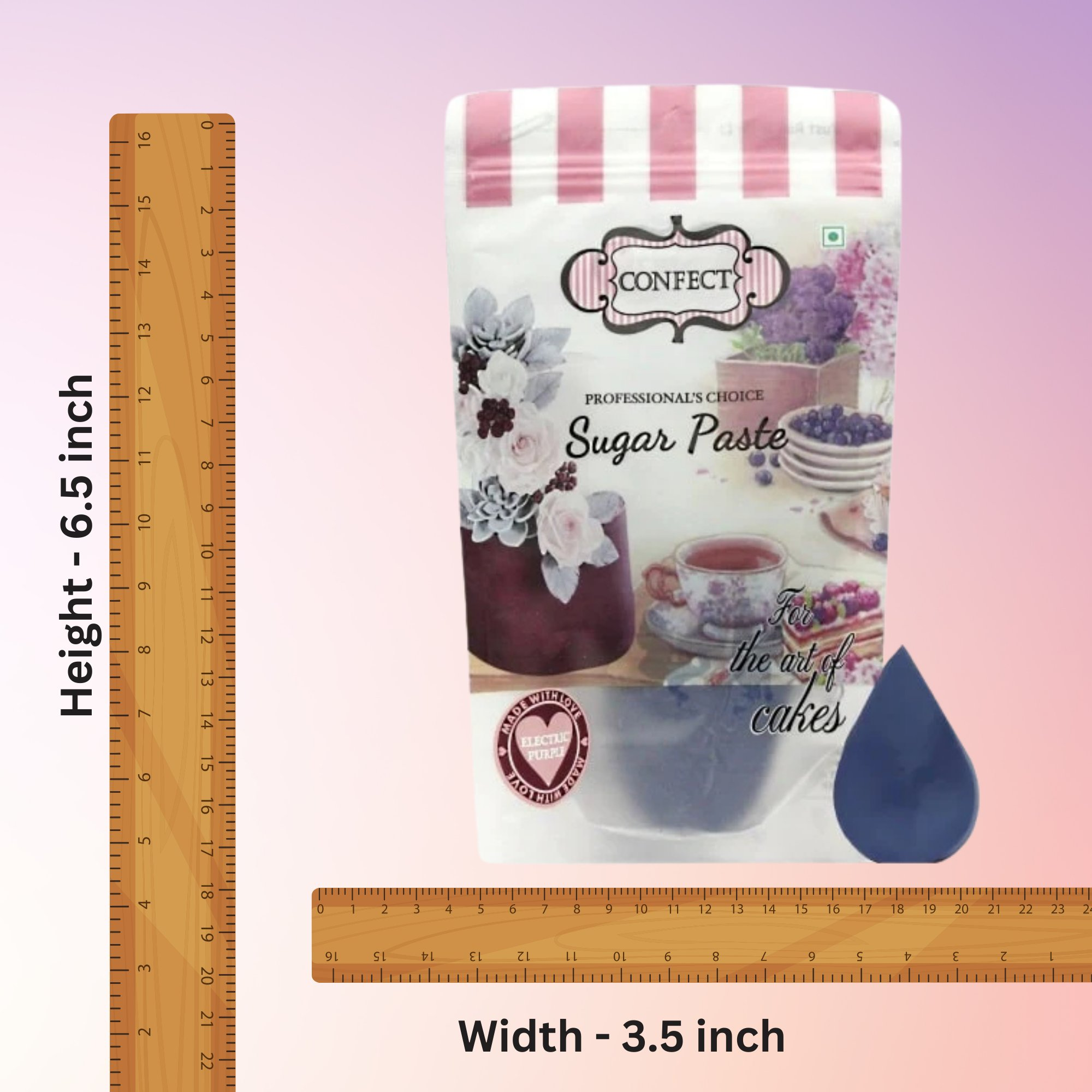confect electric purple sugarpaste br b 1 kg b