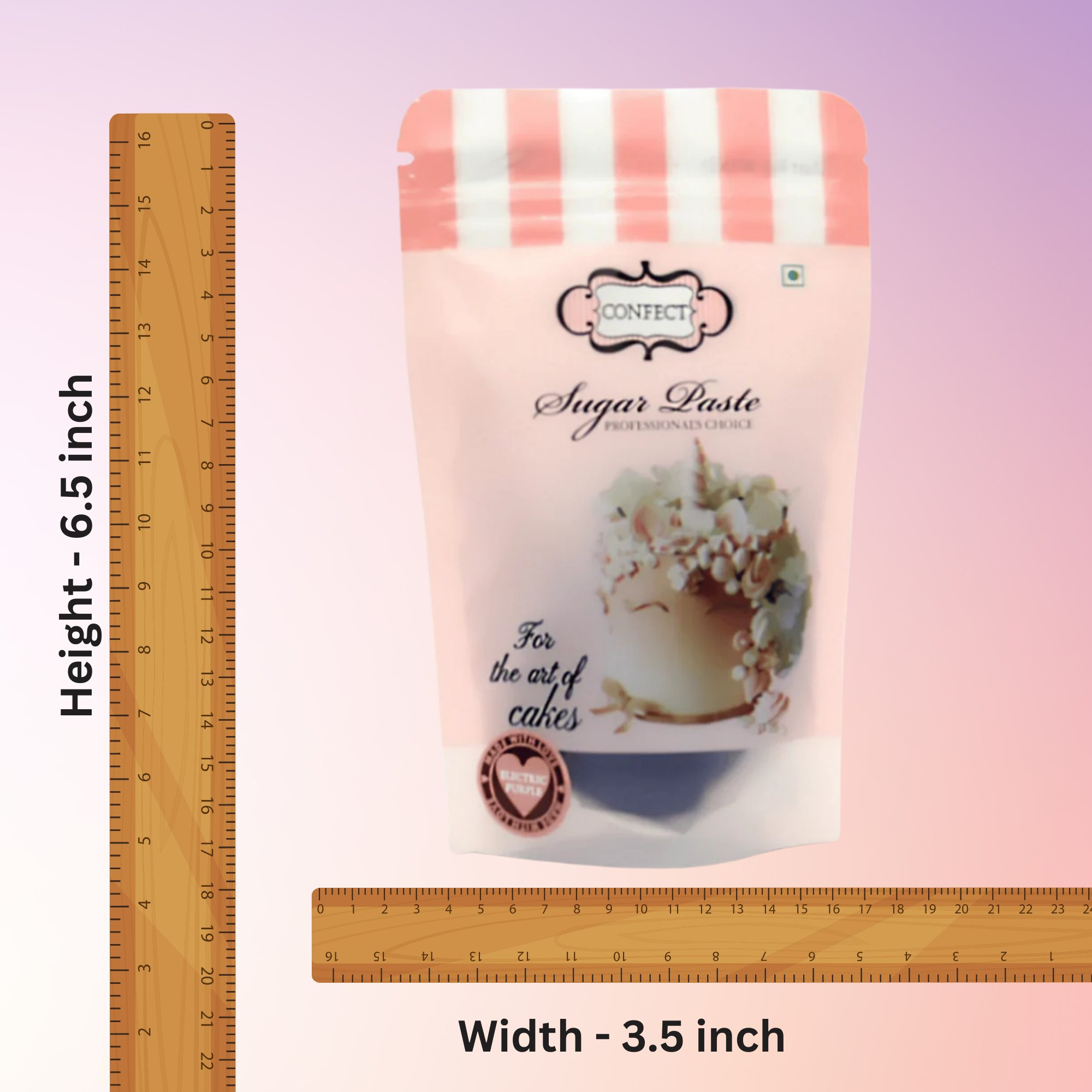 confect electric purple sugarpaste br b 250 gms b