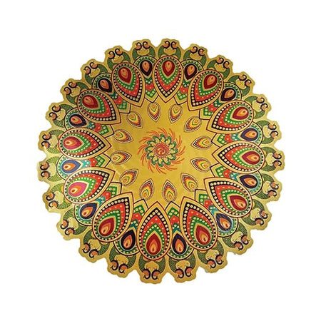 Stickerbazaar Micro Golden Embossing Rangoli Stickers