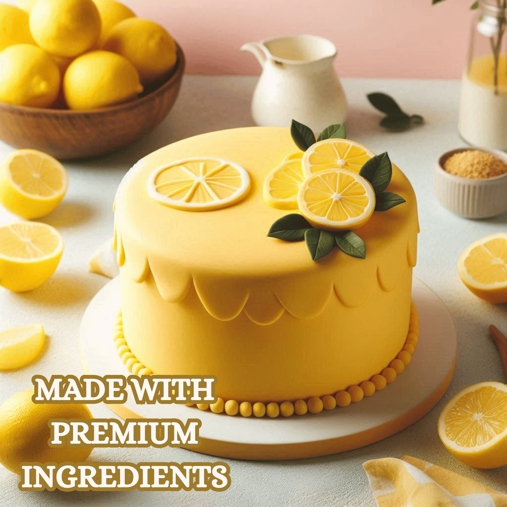lemon yellow sugarpaste 250 gms