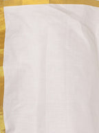 Sethukrishna Boys Gold-Toned & White Solid Shirt and Dhoti Set