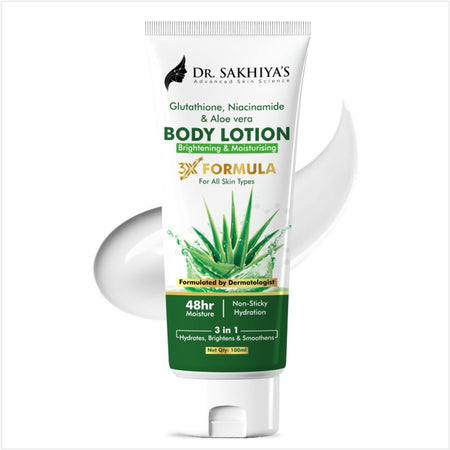 Dr.Sakhiya Body Lotion With Glutathione, Niacinamide & Aloe Vera