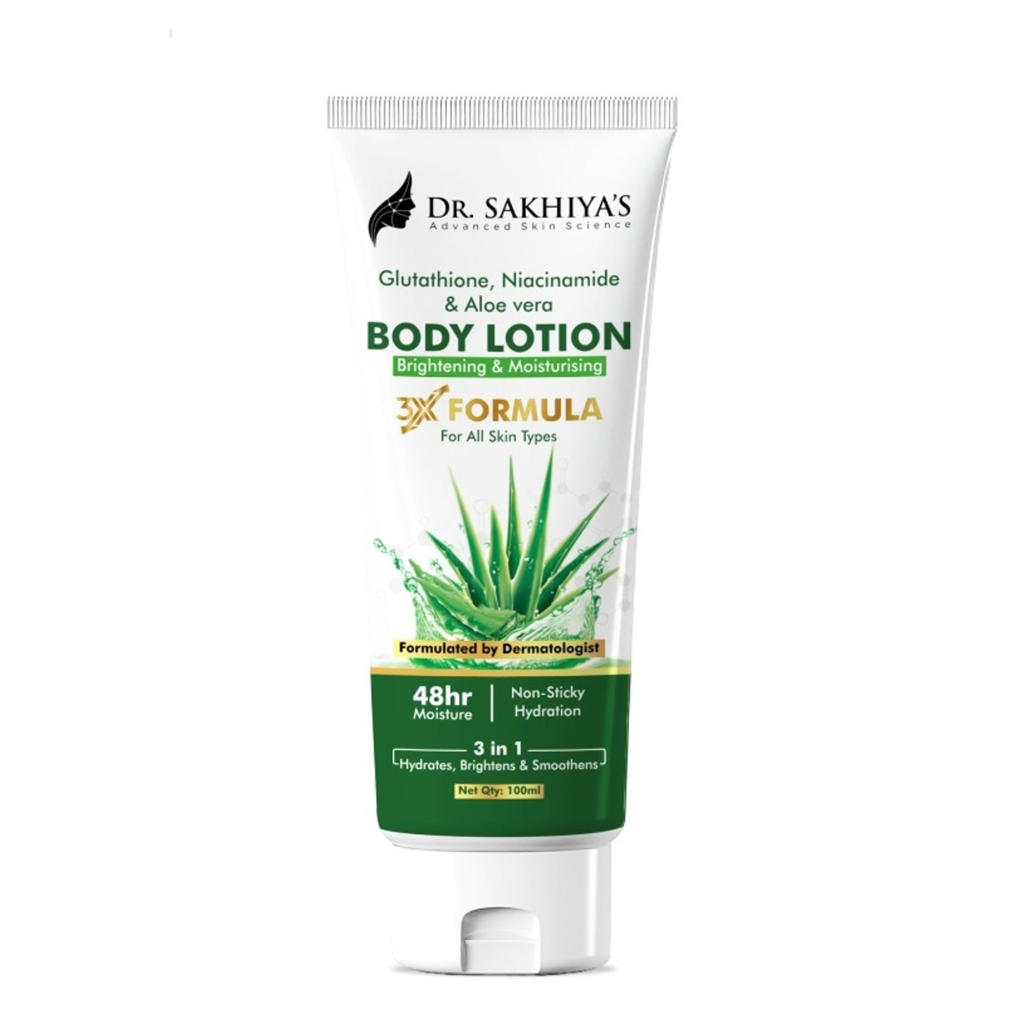 Dr.Sakhiya Body Lotion With Glutathione, Niacinamide & Aloe Vera - Distacart