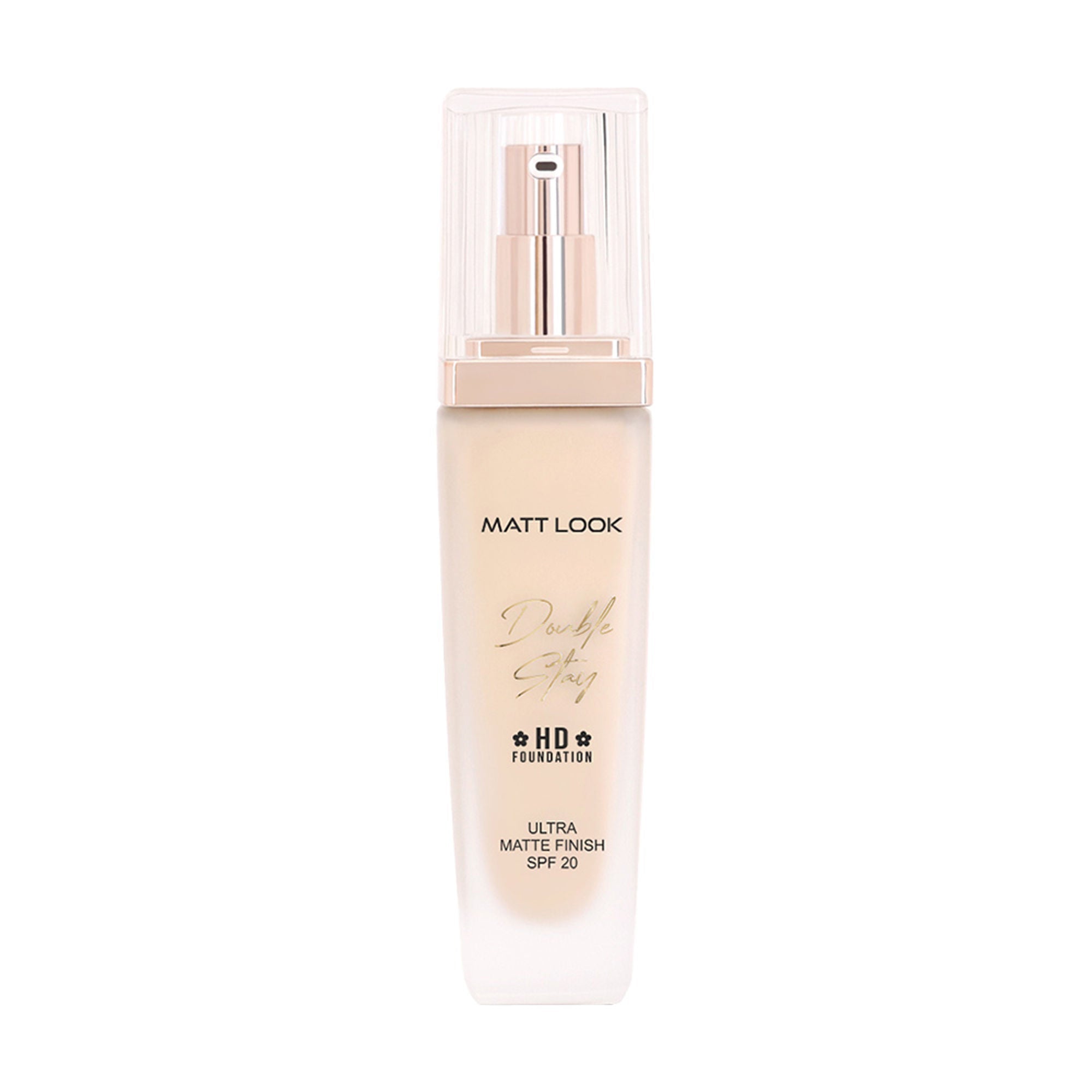 Matt Look Double Stay HD Weightless Foundation Matte Finish - 01 White Ivory