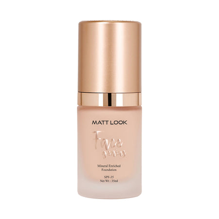 Matt Look Face Genius Mineral Enriched Weightless Matt Finish Foundation - 02 Light Nude