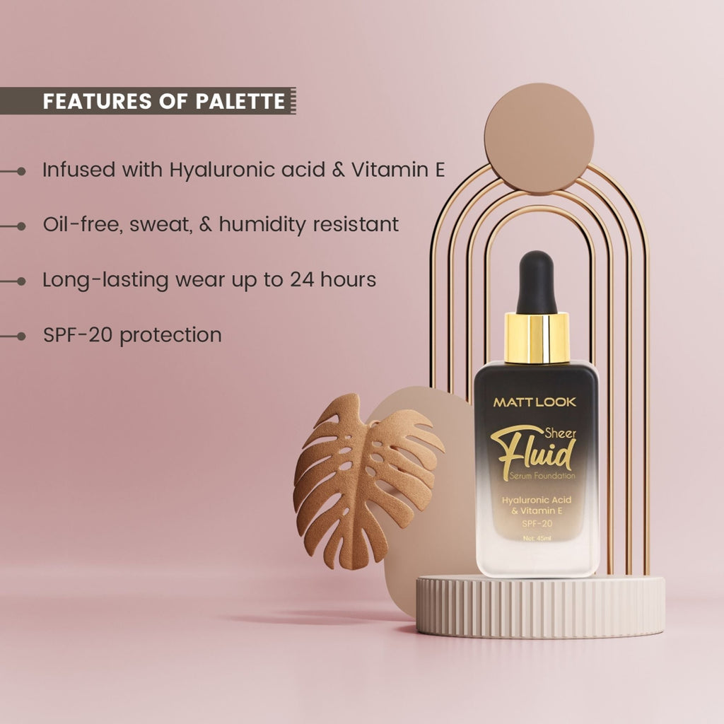 Matt Look Sheer Fluid Serum Foundation - 03 Dessert Beige