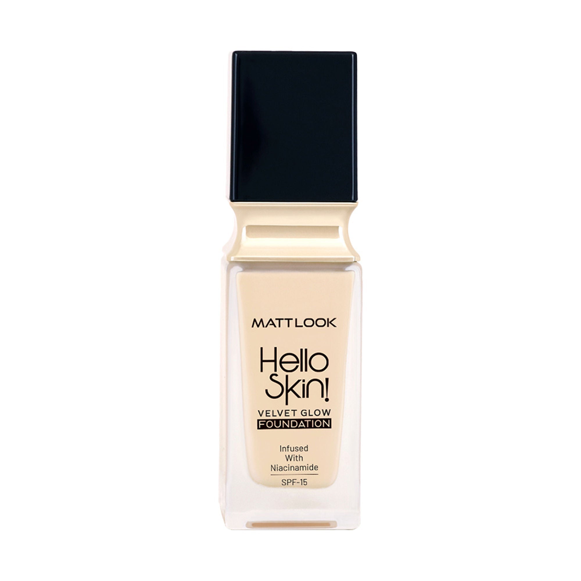 Matt Look Hello Skin Velvet Glow Foundation - 01 Porcelain
