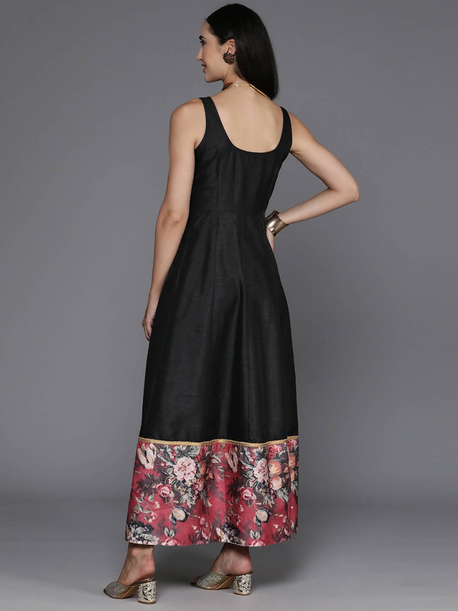 Ahalyaa Women's Traditional wear Ethnic Dress - Black - Distacart