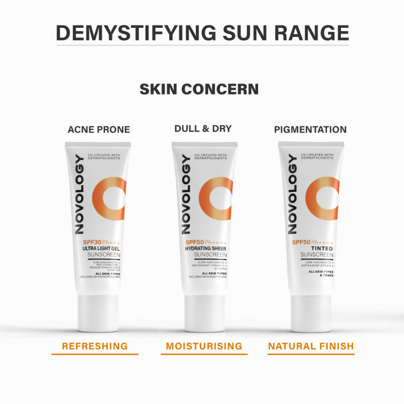 Novology SPF 30 PA+++ Ultra Light Gel Sunscreen