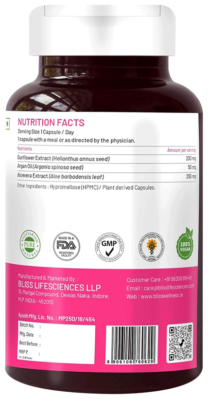bliss welness skin hair care vitamin e capsule