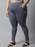 TAG 7 Women Plus Size Cotton Ankle Length Leggings