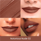 Swiss Beauty Pure Creamy Matte Lipstick - 02 Notorious Nude - Distacart
