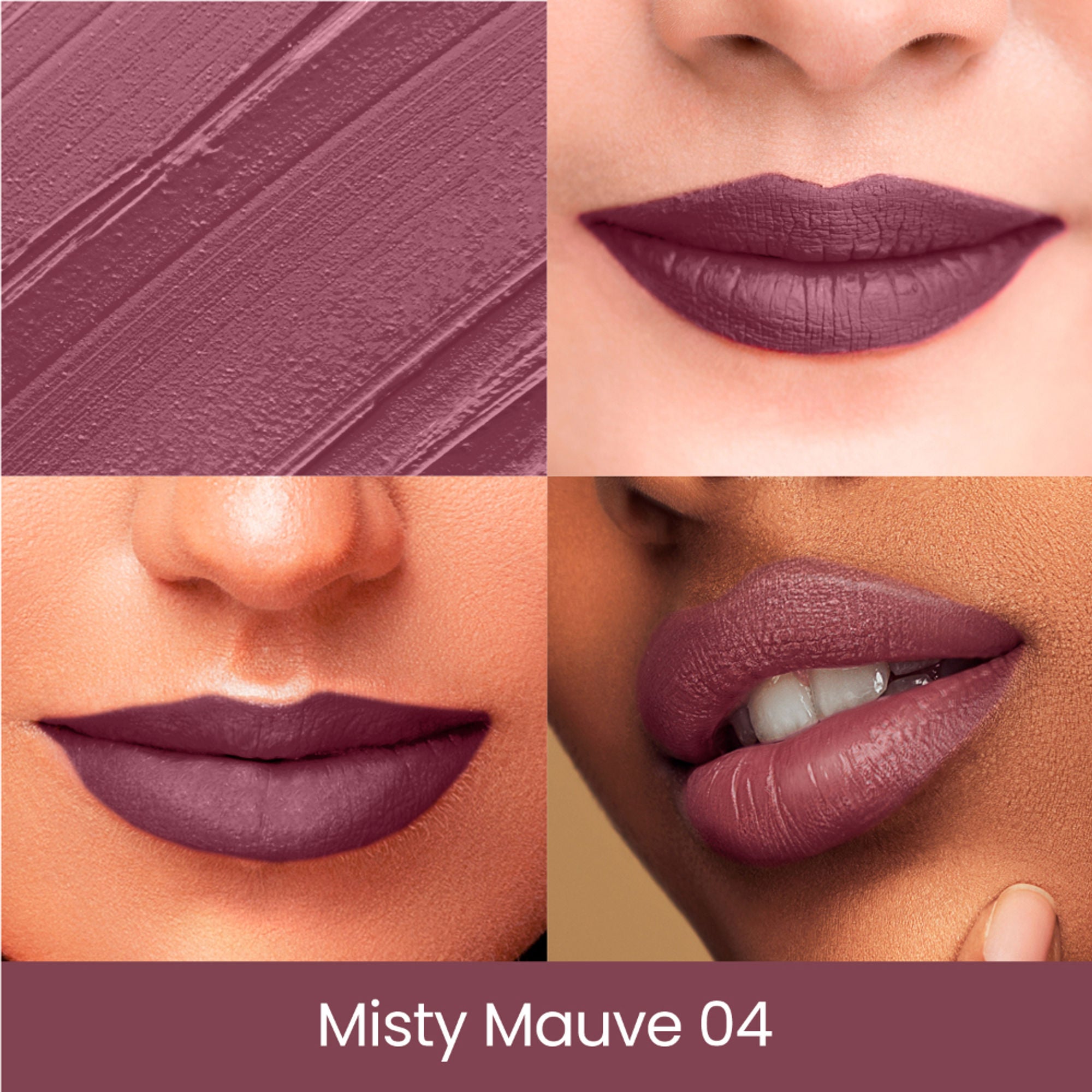 Swiss Beauty Pure Creamy Matte Lipstick - 04 Misty Mauve - Distacart