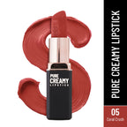 Swiss Beauty Pure Creamy Matte Lipstick - 05 Coral Crush
