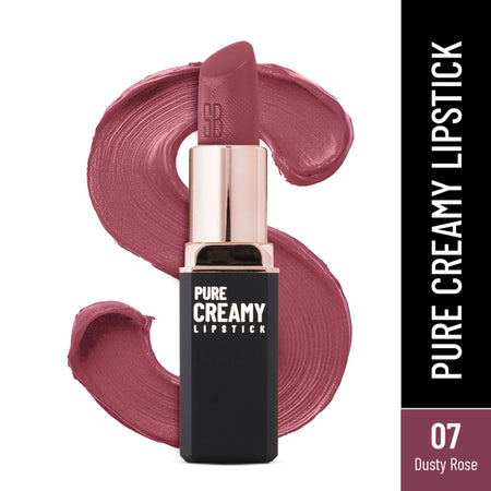 Swiss Beauty Pure Creamy Matte Lipstick - 07 Dusty Rose