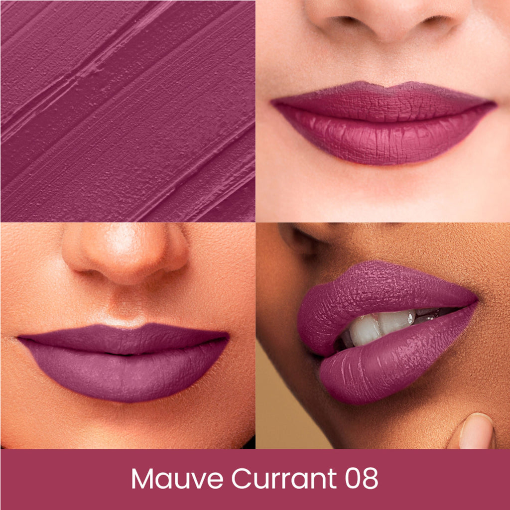 Swiss Beauty Pure Creamy Matte Lipstick - 08 Mauve Currant - Distacart