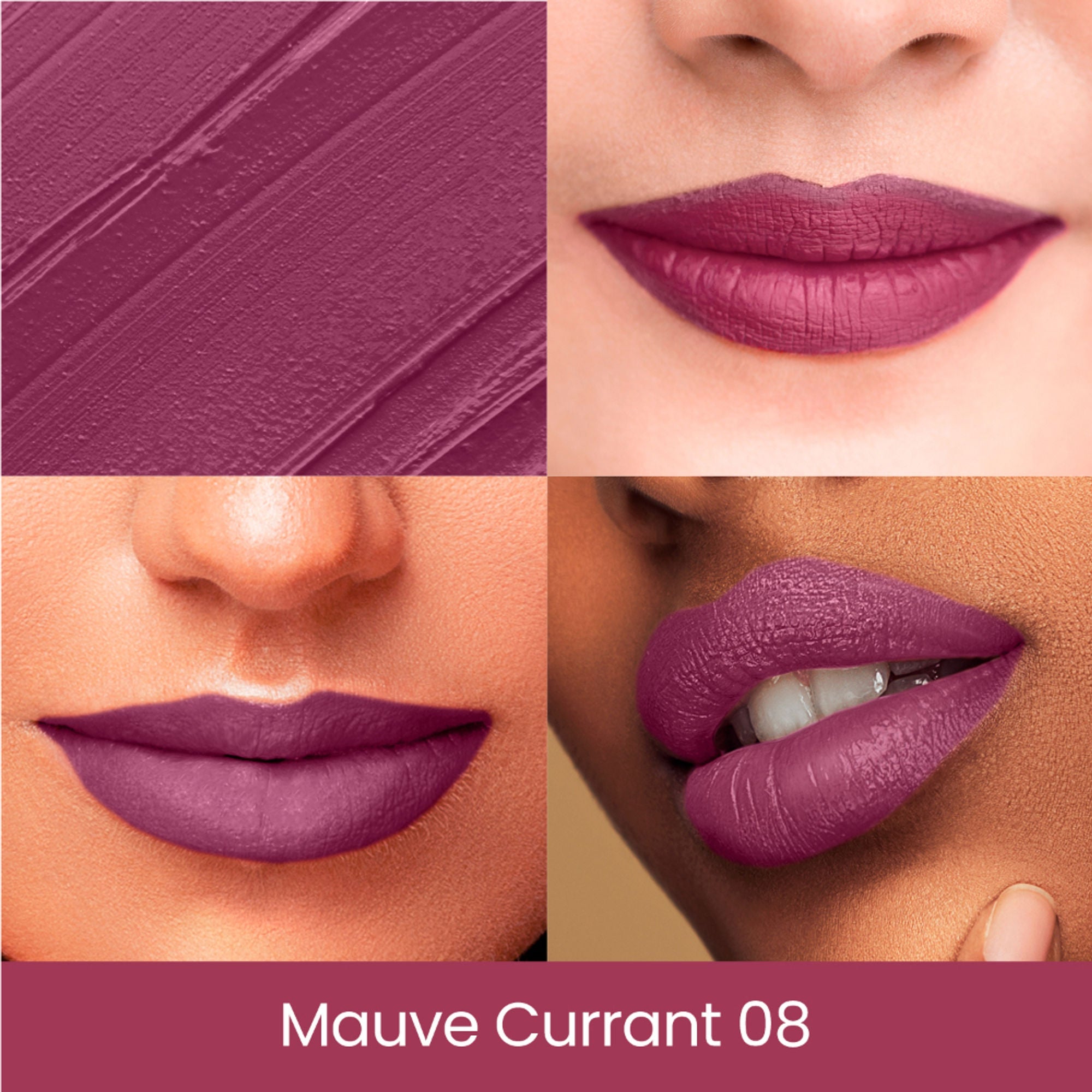 Swiss Beauty Pure Creamy Matte Lipstick - 08 Mauve Currant - Distacart