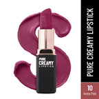 Swiss Beauty Pure Creamy Matte Lipstick - 10 Hottie Pink