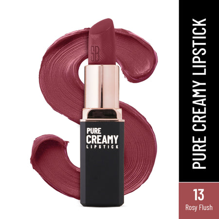 Swiss Beauty Pure Creamy Matte Lipstick - 13 Rosy Flush