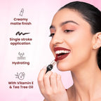 Swiss Beauty Pure Creamy Matte Lipstick - 14 Chilli Red - Distacart