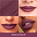 Swiss Beauty Pure Creamy Matte Lipstick - 18 Wine And Fine - Distacart