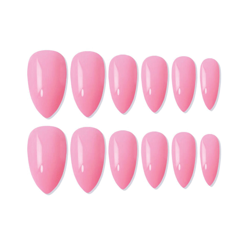 shills professional reusable press on nails almond spn653