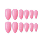 shills professional reusable press on nails almond spn653