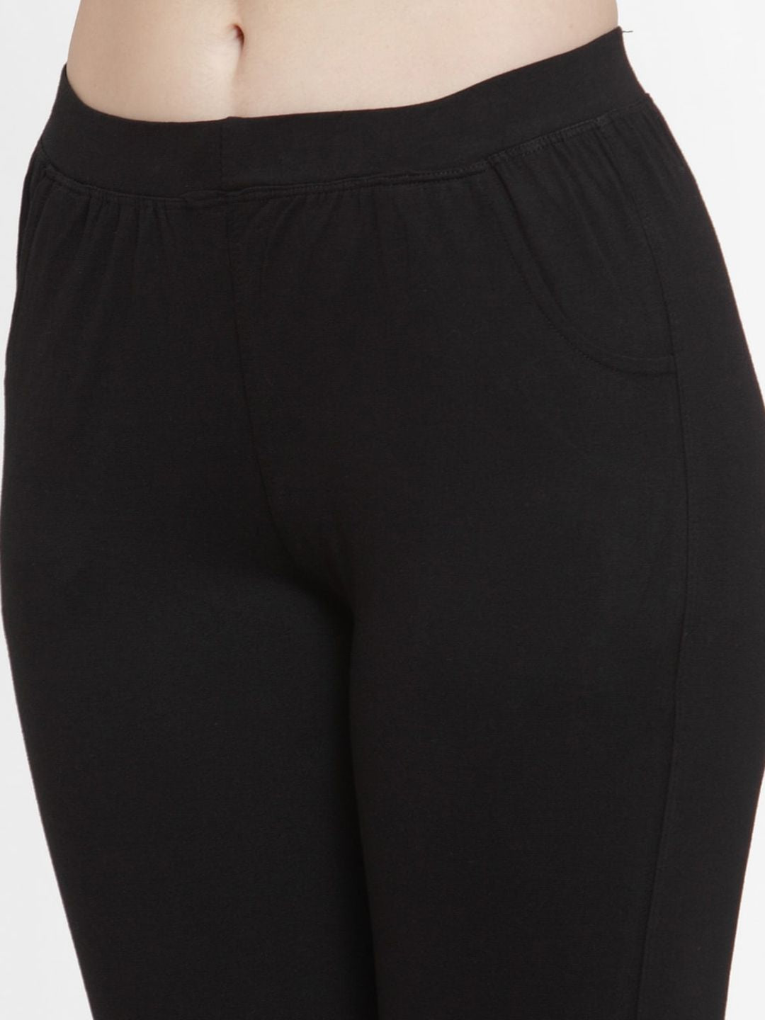 TAG 7 Women Pack Of 2 Solid Straight-Fit Ankle-Length Leggings