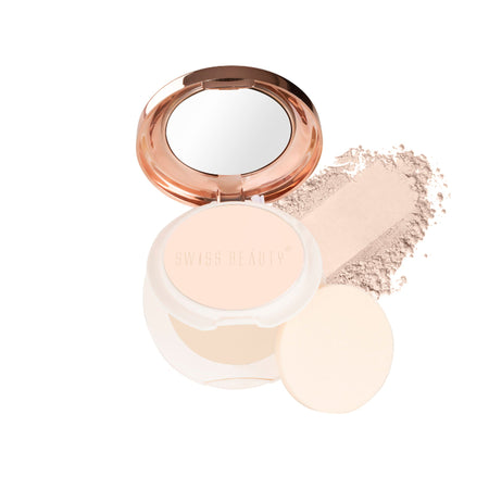 Swiss Beauty Oil Control Compact Powder - 01 Pearl Ivory