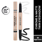 Swiss Beauty Chrome & Matte Twin Eyeshadow - 01 Night Skies