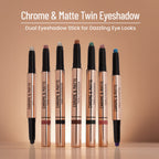 Swiss Beauty Chrome & Matte Twin Eyeshadow - 01 Night Skies - Distacart