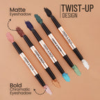 Swiss Beauty Chrome & Matte Twin Eyeshadow - 01 Night Skies - Distacart