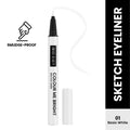 Swiss Beauty Colour Me Bright Sketch Eyeliner - 01 Basic White
