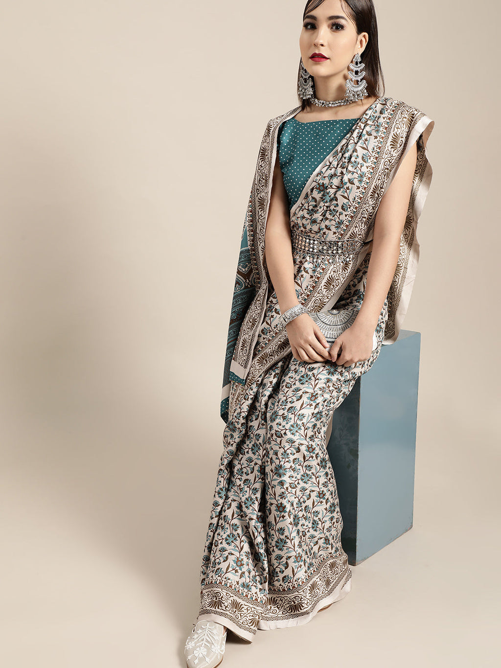 Saree Mall Ethnic Motifs Saree - Distacart