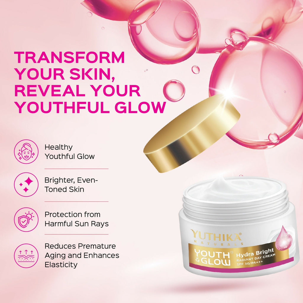 Yuthika Youth & Glow Day Cream For Women Spf30/Pa+++ - Distacart
