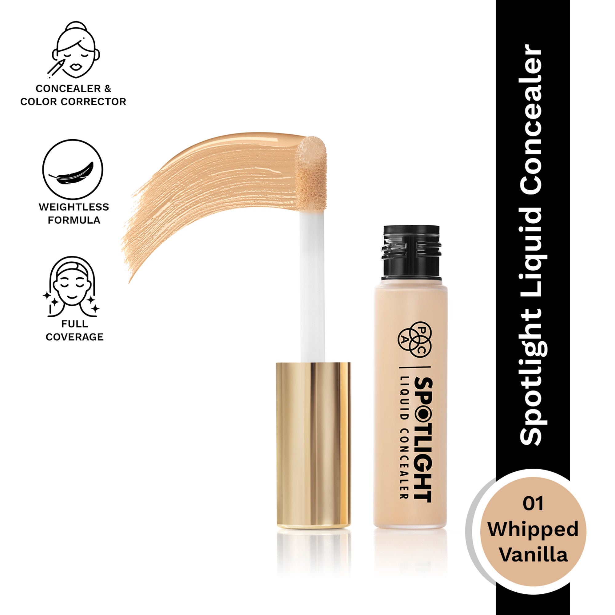 PAC Studio Spotlight Liquid Concealer - 01 Whipped Vanilla